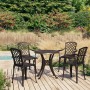 Bistrotisch und Stühle 5 Stück Aluminiumguss Bronzefarbe von vidaXL, Gartensets - Ref: Foro24-3070607, Preis: 599,06 €, Rabat...