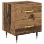 Armario de Noche con cajón 2 pcs Madera vieja 40 x 35 x 47.5 cm
