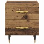Armario de Noche con cajón 2 pcs Madera vieja 40 x 35 x 47.5 cm
