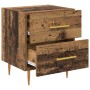 Armario de Noche con cajón 2 pcs Madera Vieja 40 x 35 x 47,5 cm