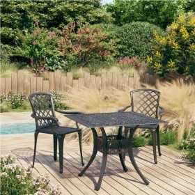 Bistro table and chairs 3 pieces black cast aluminum by vidaXL, Garden sets - Ref: Foro24-3070587, Price: 443,47 €, Discount: %