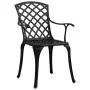 Bistro table and chairs 3 pieces black cast aluminum by vidaXL, Garden sets - Ref: Foro24-3070587, Price: 443,47 €, Discount: %