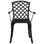 Bistro table and chairs 3 pieces black cast aluminum by vidaXL, Garden sets - Ref: Foro24-3070587, Price: 443,47 €, Discount: %