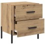 Armario de Noche 2 pcs Roble artisan 40 x 35 x 47.5 cm