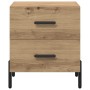 Armario de Noche 2 pcs Roble artisan 40 x 35 x 47.5 cm