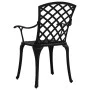 Bistro table and chairs 3 pieces black cast aluminum by vidaXL, Garden sets - Ref: Foro24-3070587, Price: 443,47 €, Discount: %