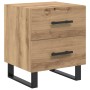Cajoneras de Noche 2 pcs Roble artisan 40 x 35 x 47.5 cm