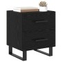 Cajoneras de Noche 2 pcs Roble negro 40 x 35 x 47.5 cm