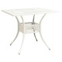 Bistrotisch und Stühle 5 Stück aus weißem Aluminiumguss von vidaXL, Gartensets - Ref: Foro24-3070615, Preis: 731,54 €, Rabatt: %