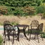 Bistro table and chairs 5 pieces cast aluminum bronze color by vidaXL, Garden sets - Ref: Foro24-3070601, Price: 956,51 €, Di...