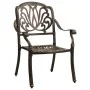 Bistrotisch und Stühle, 5 Stück, Aluminiumguss, bronzefarben von vidaXL, Gartensets - Ref: Foro24-3070601, Preis: 952,68 €, R...