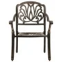 Bistrotisch und Stühle, 5 Stück, Aluminiumguss, bronzefarben von vidaXL, Gartensets - Ref: Foro24-3070601, Preis: 952,68 €, R...