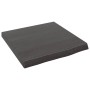 Badezimmerarbeitsplatte aus dunkelbraun behandeltem Massivholz, 40 x 40 x (2-4) cm von vidaXL, Arbeitsplatten - Ref: Foro24-3...