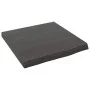 Badezimmerarbeitsplatte aus dunkelbraun behandeltem Massivholz, 40 x 40 x (2-4) cm von vidaXL, Arbeitsplatten - Ref: Foro24-3...