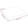 Badezimmerarbeitsplatte aus dunkelbraun behandeltem Massivholz, 40 x 40 x (2-4) cm von vidaXL, Arbeitsplatten - Ref: Foro24-3...