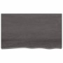 Badezimmerarbeitsplatte aus dunkelbraun behandeltem Holz, 100 x 60 x (2-4) cm von vidaXL, Arbeitsplatten - Ref: Foro24-315623...