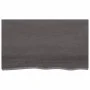 Badezimmerarbeitsplatte aus dunkelbraun behandeltem Holz, 100 x 60 x (2-4) cm von vidaXL, Arbeitsplatten - Ref: Foro24-315623...