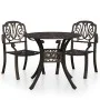 Bistrotisch und Stühle 3 Stück Aluminiumguss Bronzefarbe von vidaXL, Gartensets - Ref: Foro24-3070574, Preis: 597,43 €, Rabat...