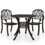 Bistrotisch und Stühle 3 Stück Aluminiumguss Bronzefarbe von vidaXL, Gartensets - Ref: Foro24-3070574, Preis: 594,16 €, Rabat...