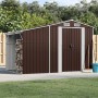 Brown galvanized steel garden shed 277x192.5x179 cm by vidaXL, Sheds - Ref: Foro24-3188295, Price: 368,55 €, Discount: %