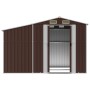 Brown galvanized steel garden shed 277x192.5x179 cm by vidaXL, Sheds - Ref: Foro24-3188295, Price: 368,55 €, Discount: %