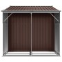 Brown galvanized steel garden shed 277x192.5x179 cm by vidaXL, Sheds - Ref: Foro24-3188295, Price: 368,55 €, Discount: %