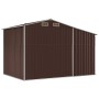 Brown galvanized steel garden shed 277x192.5x179 cm by vidaXL, Sheds - Ref: Foro24-3188295, Price: 368,55 €, Discount: %