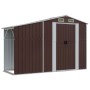 Brown galvanized steel garden shed 277x192.5x179 cm by vidaXL, Sheds - Ref: Foro24-3188295, Price: 368,55 €, Discount: %