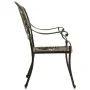 Bistro table and chairs 3-piece set cast aluminum bronze color by vidaXL, Garden sets - Ref: Foro24-3070574, Price: 595,24 €,...