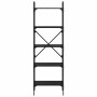 Estantería Roble Negro 56 x 32 x 174 cm Madera contrachapada