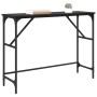 Mesa Consola Roble Negro 100 x 32 x 75 cm Madera contrachapada