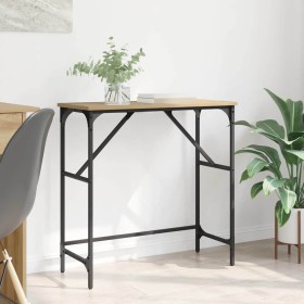 Mesa Consola Roble artisan 75 x 32 x 75 cm Madera contrachapada