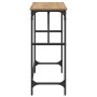 Mesa Consola Roble artisan 75 x 32 x 75 cm Madera contrachapada