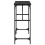 Mesa Consola Roble negro 75 x 32 x 75 cm Madera contrachapada