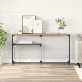 MesaConsola Roble artesanal 145 x 22,5 x 75 cm