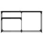 MesaConsola Roble negro 145x22.5x75cm Madera contrachapada