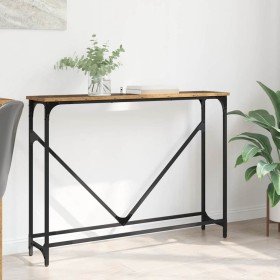 Mesa Consola Manual Madera envejecida 102 x 23 x 75 cm en Mesas auxiliares | Comprar online en Foro24