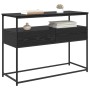 Mesa Consola con cajón Roble Negro 100 x 40 x 75 cm