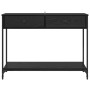 Mesa Consola con cajón Roble Negro 100 x 34,5 x 75 cm