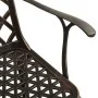 Bistro table and chairs 5-piece set, cast aluminum, bronze color. by vidaXL, Garden sets - Ref: Foro24-3070613, Price: 697,32...