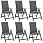 7-piece anthracite gray aluminum garden dining set by vidaXL, Garden sets - Ref: Foro24-3070637, Price: 606,56 €, Discount: %