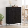 Vitrina Roble Negro 69,5 x 34 x 90 cm Madera contrachapada