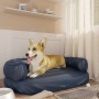 Dark blue synthetic leather foam dog bed 88x65 cm by vidaXL, Beds for dogs - Ref: Foro24-171315, Price: 88,20 €, Discount: %