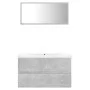 Badezimmermöbel-Set aus grauem Beton-Engineered-Holz von vidaXL, Badezimmermöbel - Ref: Foro24-3071598, Preis: 206,04 €, Raba...