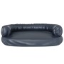 Dunkelblaues Hundebett aus Kunstleder Schaumstoff 88x65 cm von vidaXL, Betten für Hunde - Ref: Foro24-171315, Preis: 88,20 €,...