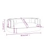 Dunkelblaues Hundebett aus Kunstleder Schaumstoff 88x65 cm von vidaXL, Betten für Hunde - Ref: Foro24-171315, Preis: 88,20 €,...