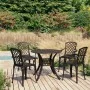Bistro table and chairs 5 pieces cast aluminum bronze color by vidaXL, Garden sets - Ref: Foro24-3070610, Price: 688,55 €, Di...