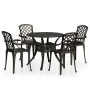 Bistro table and chairs 5 pieces cast aluminum bronze color by vidaXL, Garden sets - Ref: Foro24-3070610, Price: 688,55 €, Di...