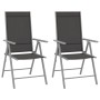 Bistro Gartenmöbel 3 Stück Aluminium und Silber Textilene von vidaXL, Gartensets - Ref: Foro24-3070653, Preis: 151,89 €, Raba...