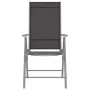 Muebles bistró para jardín 3 pzas aluminio y textilene plateado de vidaXL, Conjuntos de jardín - Ref: Foro24-3070653, Precio:...